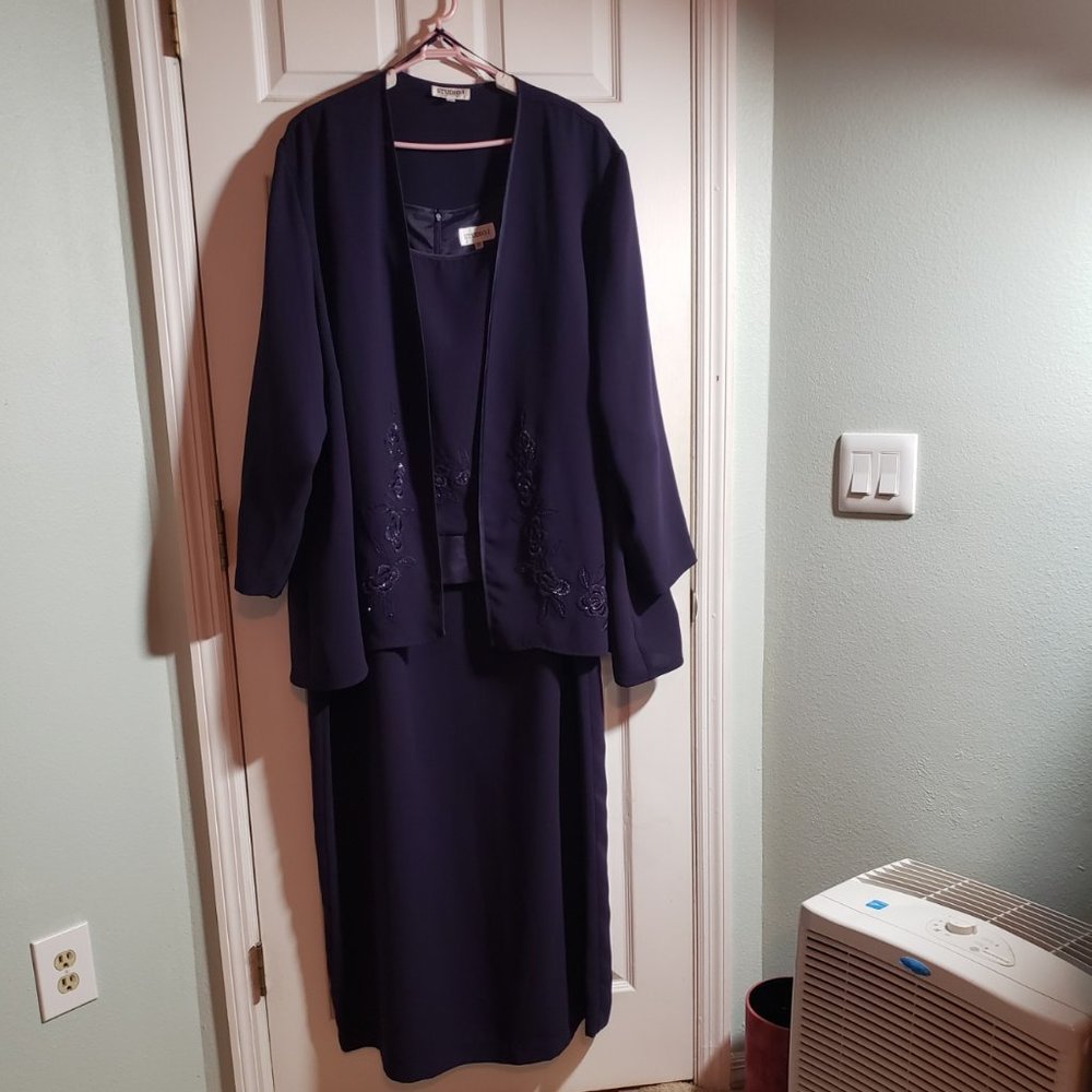 Purple Evening Gown/Mother of the Bride Gown